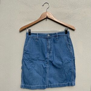 GAP Denim Pinstripe Skirt